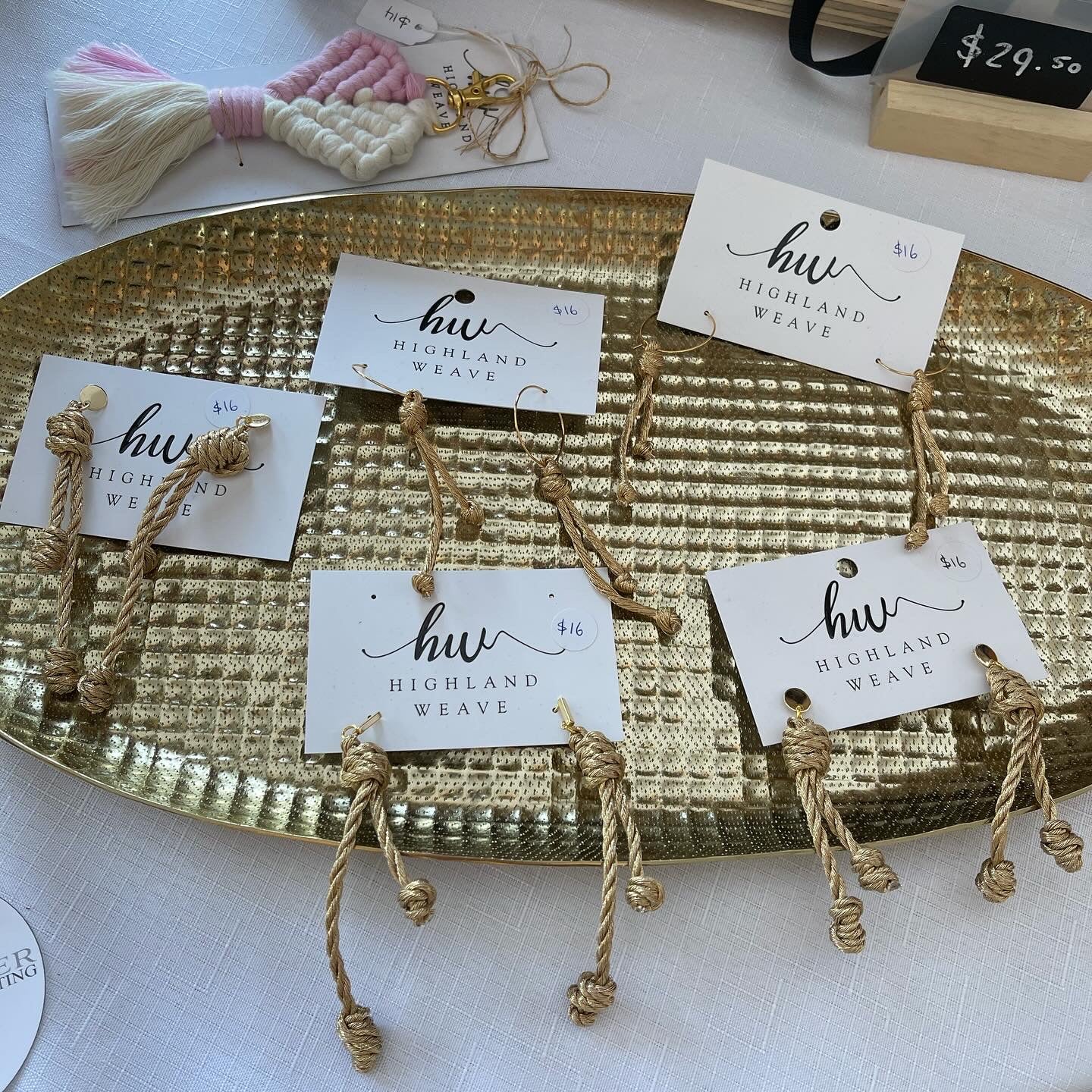 Gold Thread Dangles