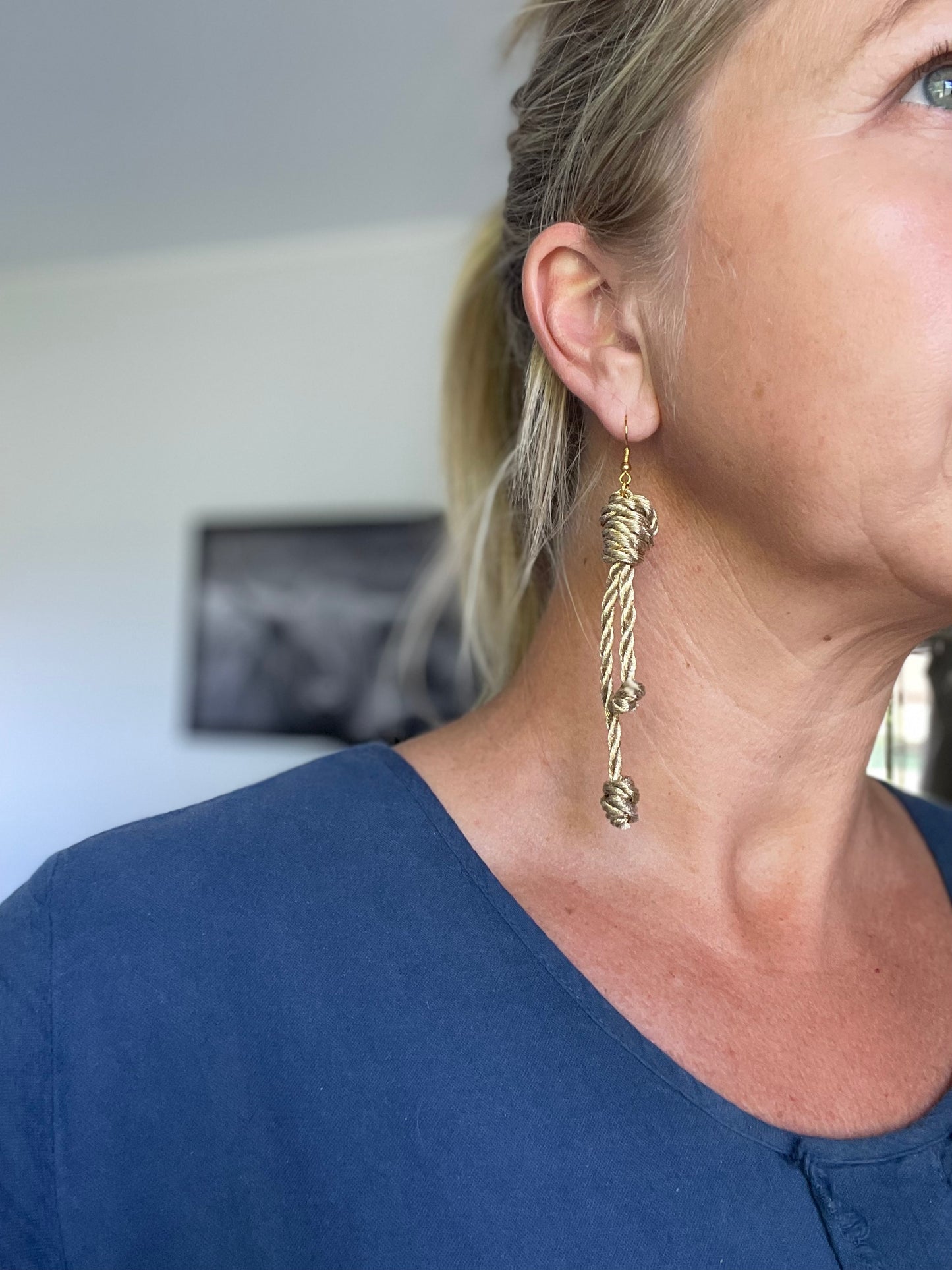Gold Thread Dangles